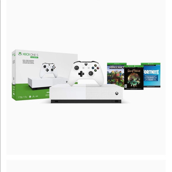 XBOX ONE S Series All Digital 1TB Bundle Edition_White NWT_Sealed in Box.